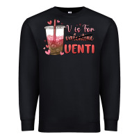 Black v is for valentine venti Premium Sweatshirt - MaliasSmallBusiness
