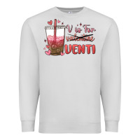 Dove Grey v is for valentine venti Premium Sweatshirt - MaliasSmallBusiness