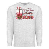 Oatmeal Heather v is for valentine venti Premium Sweatshirt - MaliasSmallBusiness