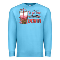 Ocean Blue v is for valentine venti Premium Sweatshirt - MaliasSmallBusiness