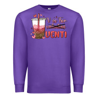 Purple v is for valentine venti Premium Sweatshirt - MaliasSmallBusiness