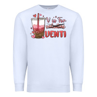 White v is for valentine venti Premium Sweatshirt - MaliasSmallBusiness