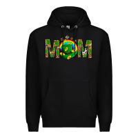 Black Western Mom With Shamrock Premium Hoodie - BundleAndBundleShop