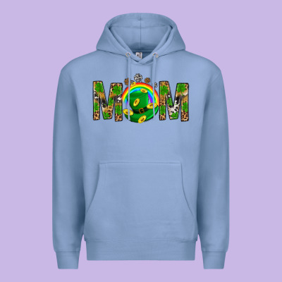 Western Mom With Shamrock Premium Hoodie Designed By Bundleandbundleshop