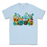 Dusty Blue gemstone coffee cups Classic Tee - AdoDesignShop
