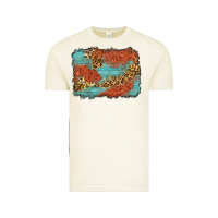 Vintage Arctic western leopard tooled leather background Vintage Tee - Zillion Design Studio