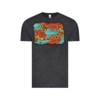 Vintage Black western leopard tooled leather background Vintage Tee - Zillion Design Studio