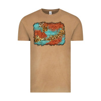 Vintage Camel western leopard tooled leather background Vintage Tee - Zillion Design Studio