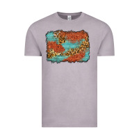 Vintage Zinc western leopard tooled leather background Vintage Tee - Zillion Design Studio