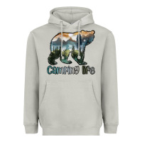 Moon Dust camping bear Heavyweight Hoodie - MaliasSmallBusiness