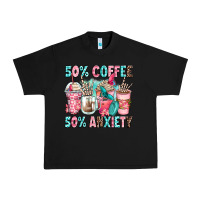 Black 50 coffee 50 anxiety coffee cups Urban Heavy Tee - Zillion Design Studio