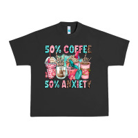 Pigment Black 50 coffee 50 anxiety coffee cups Urban Heavy Tee - Zillion Design Studio