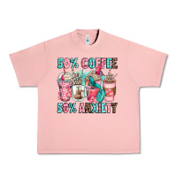 Salmon 50 coffee 50 anxiety coffee cups Urban Heavy Tee - Zillion Design Studio