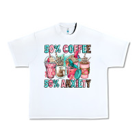 White 50 coffee 50 anxiety coffee cups Urban Heavy Tee - Zillion Design Studio