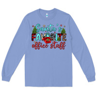 Colony Blue santa s favorite office staff Long Sleeve Tee - JahusDesignShop