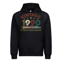 Black Vintage 1990 Limited Edition 31 Years Of Being Awesome Urban Hoodie - Bettercallsaul