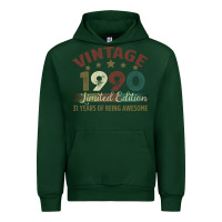 Forest Green Vintage 1990 Limited Edition 31 Years Of Being Awesome Urban Hoodie - Bettercallsaul