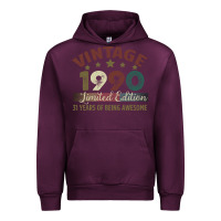 Mauve Wine Vintage 1990 Limited Edition 31 Years Of Being Awesome Urban Hoodie - Bettercallsaul