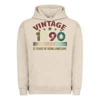 Pigment French Oak Vintage 1990 Limited Edition 31 Years Of Being Awesome Urban Hoodie - Bettercallsaul