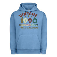 Pigment Pebble Blue Vintage 1990 Limited Edition 31 Years Of Being Awesome Urban Hoodie - Bettercallsaul