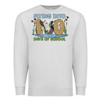 Dove Grey flying into 100 days of school Premium Sweatshirt - MaliasSmallBusiness