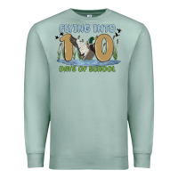 Seafoam flying into 100 days of school Premium Sweatshirt - MaliasSmallBusiness