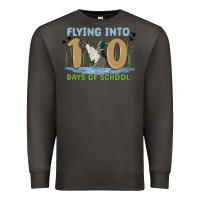 Smoke flying into 100 days of school Premium Sweatshirt - MaliasSmallBusiness