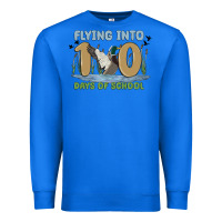 True Royal flying into 100 days of school Premium Sweatshirt - MaliasSmallBusiness