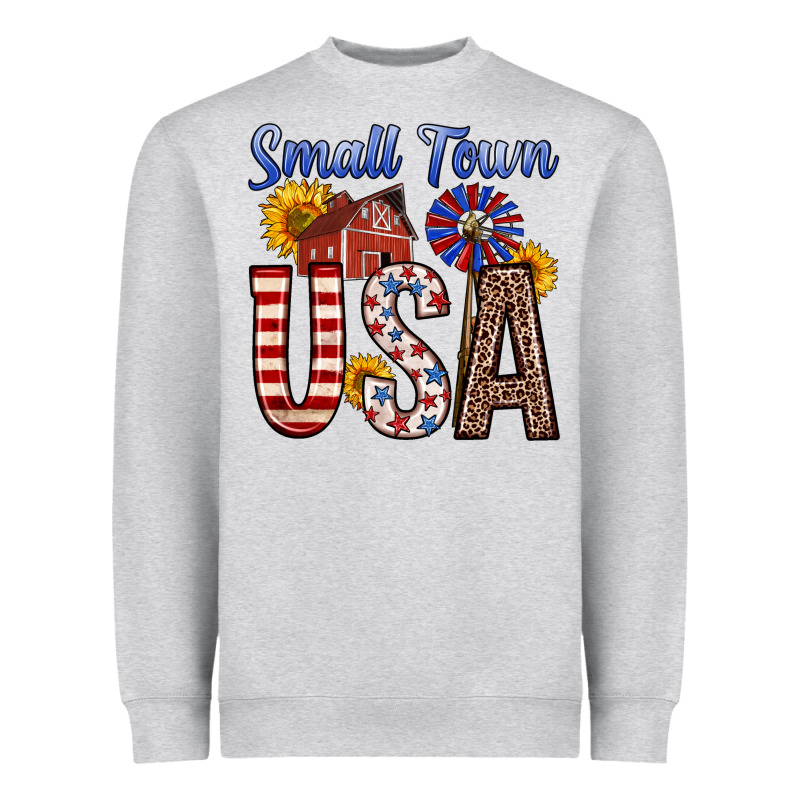 Small Town Usa Heavyweight Sweatshirt by Zillion Design Studio | Teevron