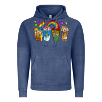 Vintage Denim lgbtq coffee drinks Vintage Hoodie - texasbilliewilder