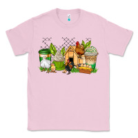 Bubblegum Pink chicken coffee cups Classic Tee - AdoDesignShop