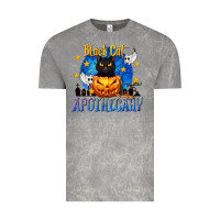 Cloud Rock Black Cat Apothecary Vintage Tee - texasbilliewilder