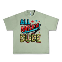 Oil Green all american dude Urban Heavy Tee - Zillion Design Studio