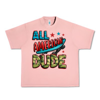 Salmon all american dude Urban Heavy Tee - Zillion Design Studio