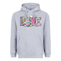 Heather Grey love easter Heavyweight Hoodie - MaliasSmallBusiness