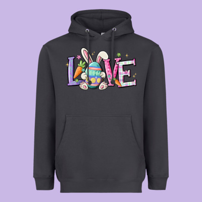 Love Easter Heavyweight Hoodie Designed By Maliassmallbusiness