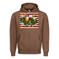 Chestnut Christmas cocktail Zipper Hoodie - AdoDesignShop