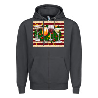 Smoke Christmas cocktail Zipper Hoodie - AdoDesignShop