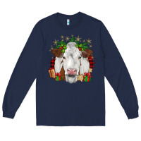 Navy christmas simmental Long Sleeve Tee - JahusDesignShop