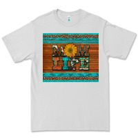 Dove Grey mom life leopard cowhide turquoise aztec Premium Tee - Artiststas