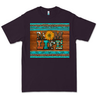 Plum mom life leopard cowhide turquoise aztec Premium Tee - Artiststas