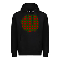 Black Christmas Tartan Patch Premium Hoodie - BundleAndBundleShop