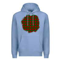 Colony Blue Christmas Tartan Patch Premium Hoodie - BundleAndBundleShop
