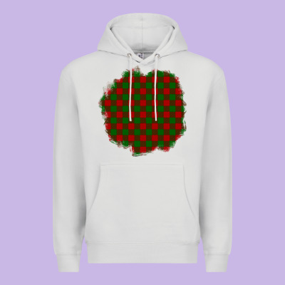 Christmas Tartan Patch Premium Hoodie Designed By Bundleandbundleshop