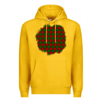 Lemon Christmas Tartan Patch Premium Hoodie - BundleAndBundleShop