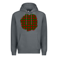 Rock Christmas Tartan Patch Premium Hoodie - BundleAndBundleShop