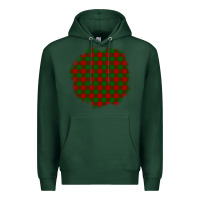 Sports Green Christmas Tartan Patch Premium Hoodie - BundleAndBundleShop