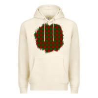 Tofu Christmas Tartan Patch Premium Hoodie - BundleAndBundleShop