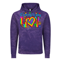 Cloud Purple its okay to say gay Vintage Hoodie - texasbilliewilder