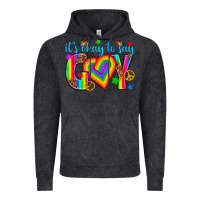 Vintage Black its okay to say gay Vintage Hoodie - texasbilliewilder